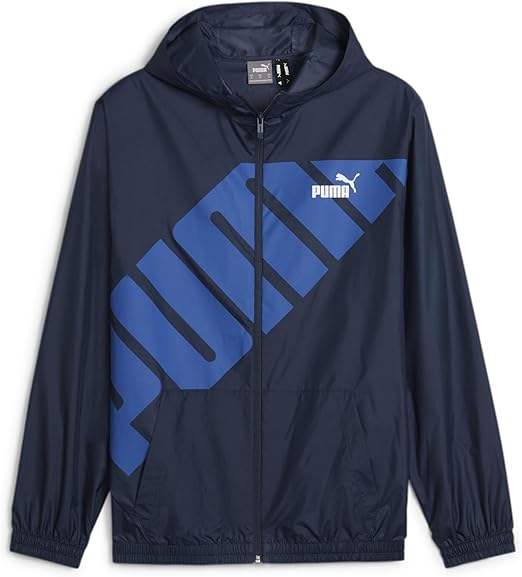 PUMA Men's Hooded Graphic Windbreaker