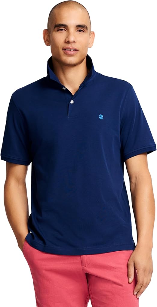 IZOD Men's Short Sleeve Interlock Polo Shirt