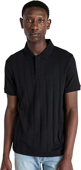 Club Monaco Men's Ribbed Polo Shirt