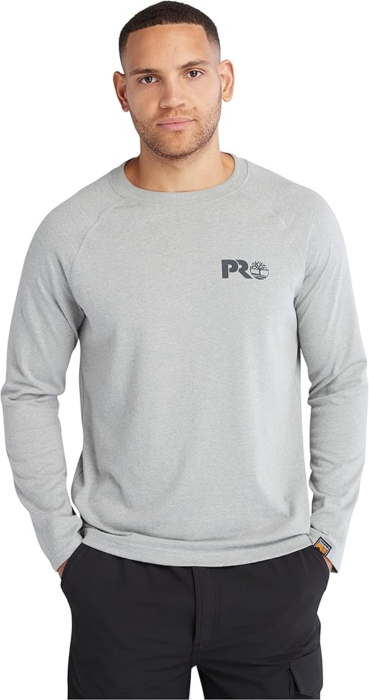 Timberland PRO Men's Core Refelctive Pro Logo Long-Sleeve T-Shirt