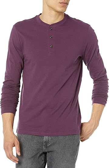 GAP Men's Long Sleeve Soft Henley Shirt Top