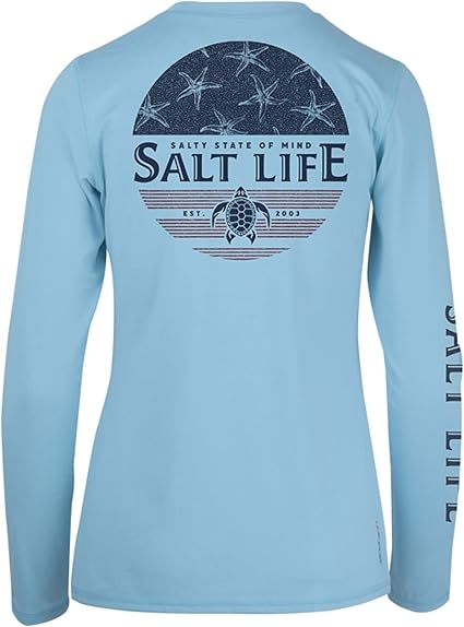 Salt Life Men's Standard Ameristate of Mind Long Sleeve Stretch Fit Shirt