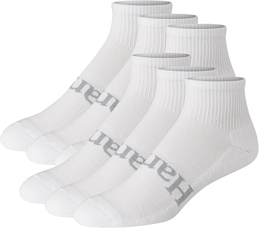 Hanes mens Originals Supersoft Socks, Cushioned Ankle Viscose from Bamboo, Size 6-12, 6-pairs