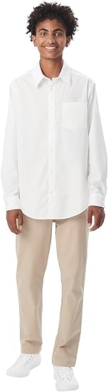 French Toast Men's Long Sleeve Classic Dress Shirt