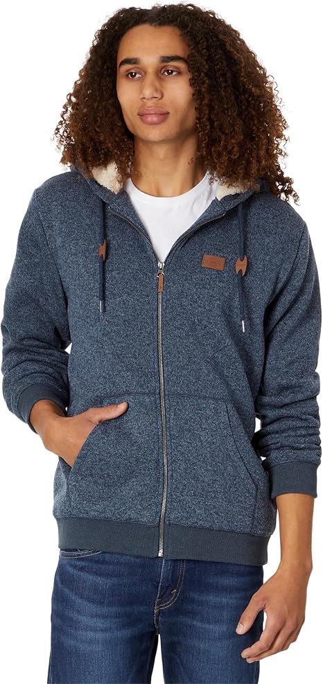 Quiksilver Men's Keller Sherpa Zip Hoodie Sweatshirt