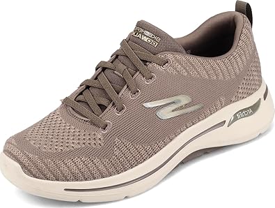 Skechers Men's Gowalk Arch Fit-Athletic Workout Walking Shoe with Air Cooled Foam Sneaker, Taupe 2, 9.5 X-Wide