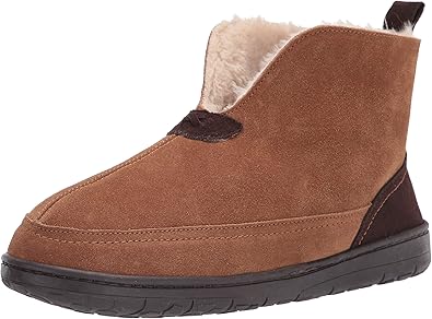 Dearfoams mens Genuine Suede Boot