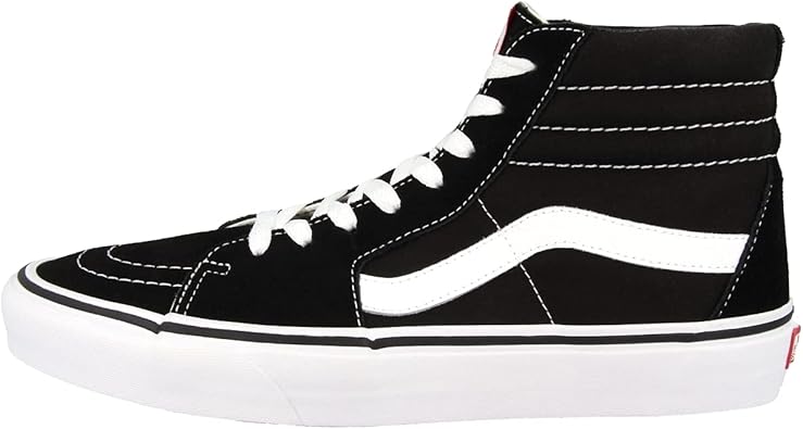 Vans Men's Hi-Top Trainers Sneaker, Black/White, 10.5