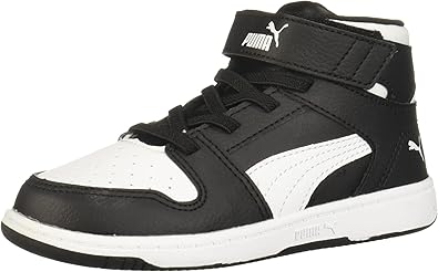 PUMA Unisex-Child Rebound Layup Synthetic Leather Hook and Loop Sneaker