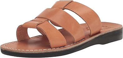 Jerusalem Sandals Men's Open Toe Sandal, Tan, 7