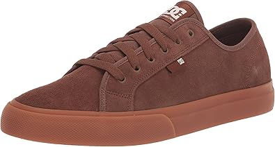 DC Men's Manual LE Skate Shoe, Brown, 11.5