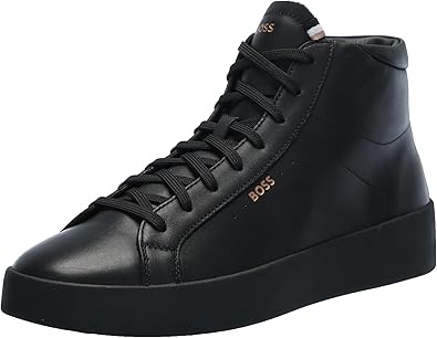 BOSS Men's Belwar Smooth Leather High Top Sneaker