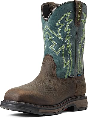 Ariat mens Workhog Xt Boa Waterproof Carbon Toe Work Boot