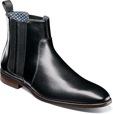 Stacy Adams Mens Kalen Chelsea Boot, Black, 8 US