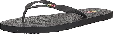 Flojos Men's NALU Flat Sandal, Black, 11