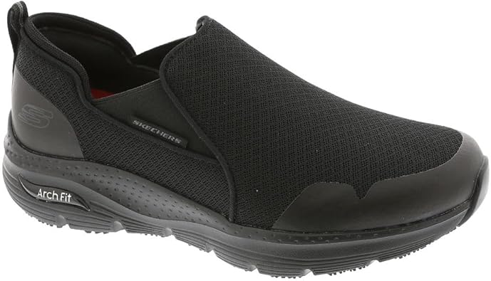 Skechers Mens Arch Fit Sr Tineid Double Gore Slip on