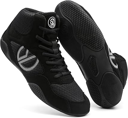 Men's Wrestling Shoes with Lightweight,Sdtdid Boxing Shoes Made of Micro Suede for Gym,Powerlifting,Bodybuilding,Training Etc.