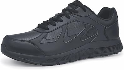 Shoes for Crews Galley II, Men's Slip Resistant Work Shoes, Water Resistant, Food Service Work Shoes, Black or White