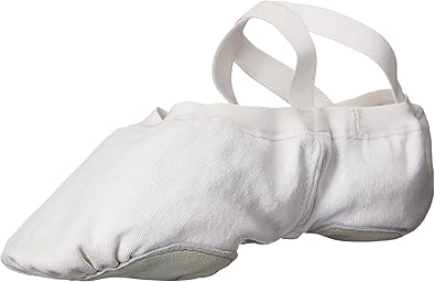 Bloch Men's Dance Synchrony Split Sole Stretch Canvas Ballet Slipper/Shoe, White, 10.5 D US