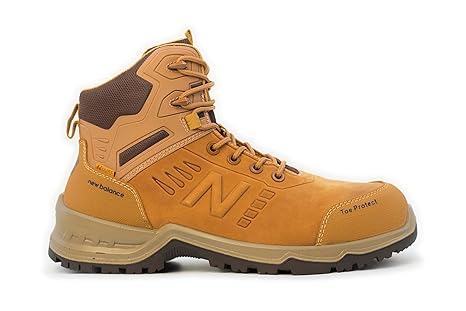 New Balance Composite Toe Contour Comfortable & Lightweight Industrial Work Boots for Men, Wheat, 13 Wide