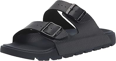 BOSS Men's Twin-Strap Structured Rubber Sandals Flat