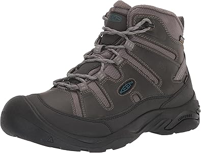 KEEN Men's Circadia Mid Heigh Polar Insulated Waterproof Hiking Boots, Steel Grey/Legion Blue, 9.5