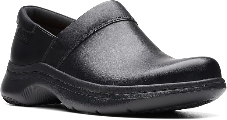 Clarks Unisex ClarksPro Gem Sneaker, Black Leat, 0 US Women