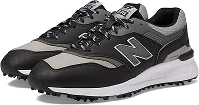 New Balance Men's 997 Golf Shoe, Black, 13