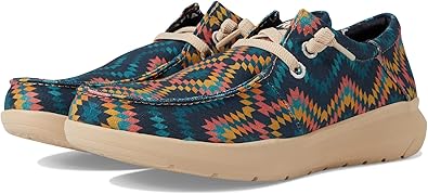 Ariat Mens Hilo Stretch Lace Blue Aztec 10.5 Wide