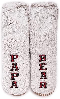 MUK LUKS Men's Papa Bear' Slipper Socks