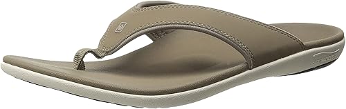 Spenco Men's Yumi Flip Flop Sandal, Walnut, 11 Medium US