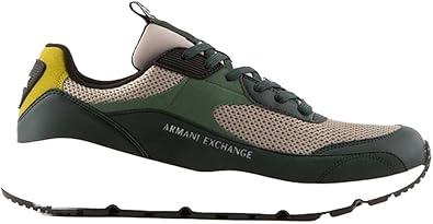 Armani Exchange Men's Micro Suede, Color Shades, Sneaker