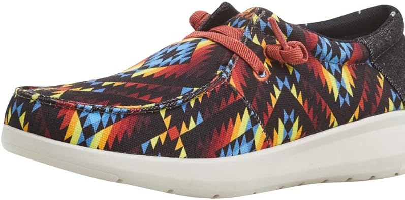 ARIAT Men's Hilo Sneaker, Fiery Southwest Print/Dark Denim, 9.5