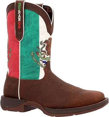 Durango Men's Rebel Western Boot, Mexico Flag, 6