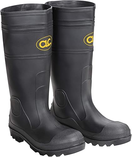 Custom Leathercraft CLC Climate Gear R230 Over The Sock Black PVC Rain Boot