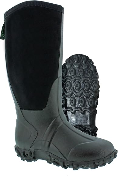 Itasca Men's Sloped Neoprene Black Rain Boot