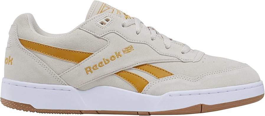 Reebok Unisex Bb 4000 Ii Sneaker, Stucco/Ftwwht/Retgol, 10 US Men