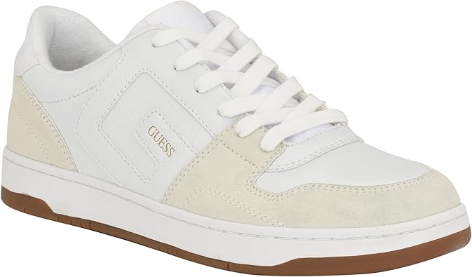 Guess Men's TINOBAL Sneaker, Light Grey/White 050, 11.5