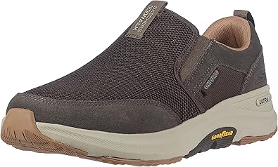 Skechers Mens Go Walk Outdoor Athletic Slip on Trail Hiking Shoes With Air Cooled Memory Foam