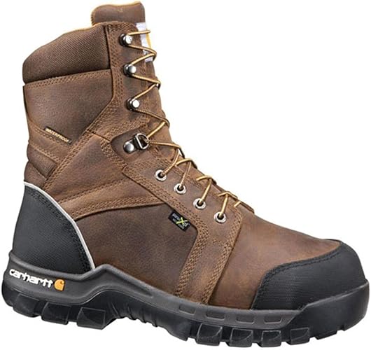 Carhartt Men's 8-inch Waterproof Composite Toe Internal Met Guard Cmf8720