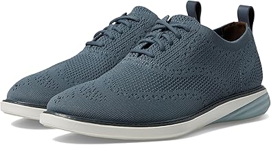 Cole Haan Men's GrandEvOlution Stitchlite Oxford, Stormy Weather/Ivory, 11.5