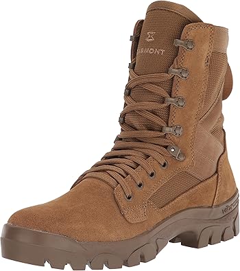 GARMONT TACTICAL T8 Bifida Military Combat Boots for Men and Women, Army, Air Force, AR670-1 Compliant Footwear, Suede Leather, Multi-Terrain Shoes, Coyote, Size 6