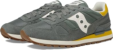 Saucony Men's Shadow Original Sneaker, Agave/Yellow, 10.5