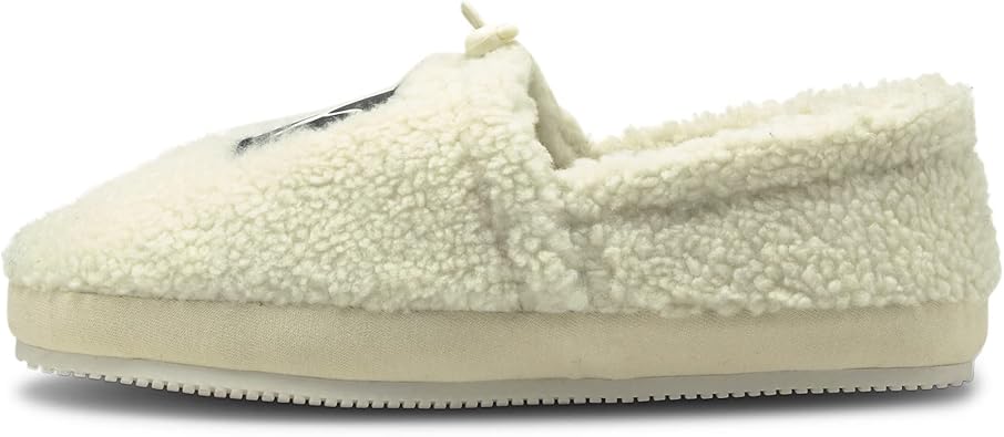 PUMA Men's TUFF MOCC SHERPA Slipper, Ivory Glow-Puma Black, 9