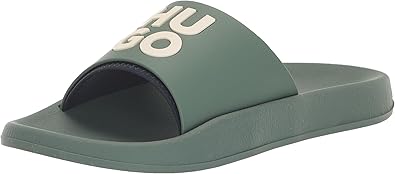 HUGO men's Stacked Logo Slide Sandal