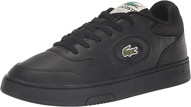 Lacoste Men's LINESET Sneaker, BLK/BLK, 7