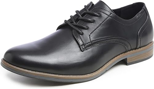 FEVERSOLE Men's Classic Dress Oxford Vegan Leather Casual Derby Shoes