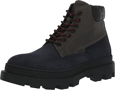 HUGO Men's Graham Leather Lace Up Half Boot Fashion