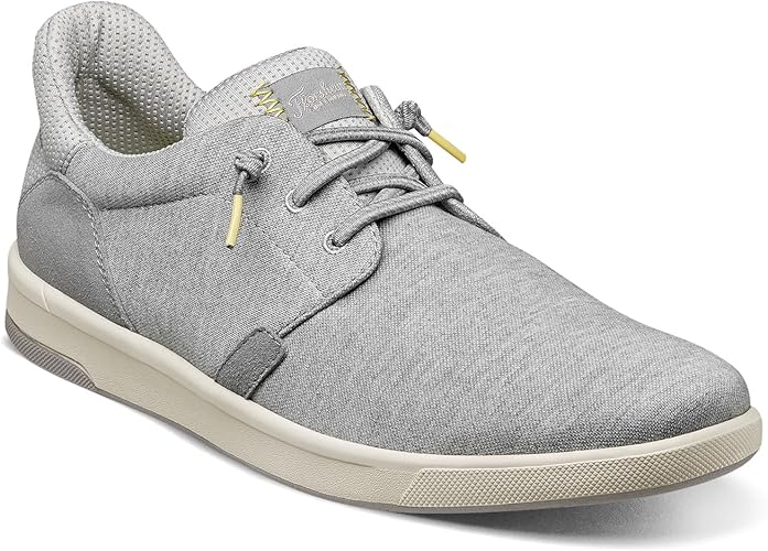 Florsheim Crossover Canvas Elastic Lace Slip-On Sneaker Light Gray Canvas 8.5 M (D)