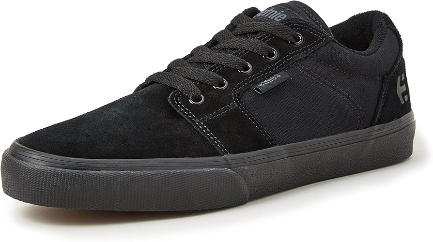 Etnies mens Barge Ls Skate Shoe, Black/Black/Black, 7.5 US